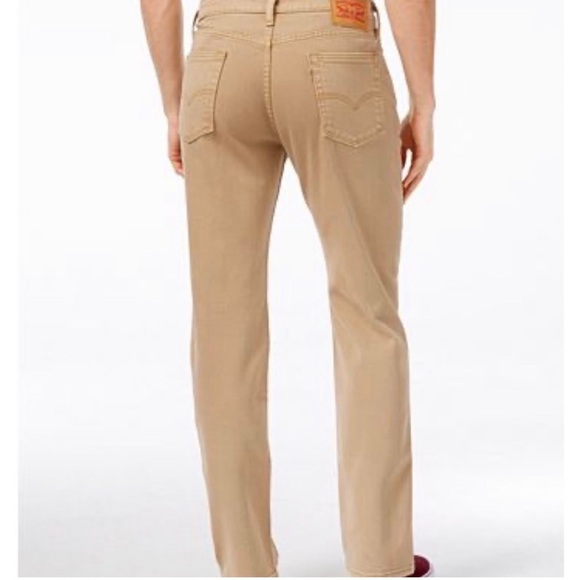 Levi's 514 Men's Straight Khaki Jeans - Picture 2 of 7